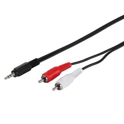 Vivanco Audio kabel van 3,5 mm Jack naar 2x Tulp - 1,5 meter