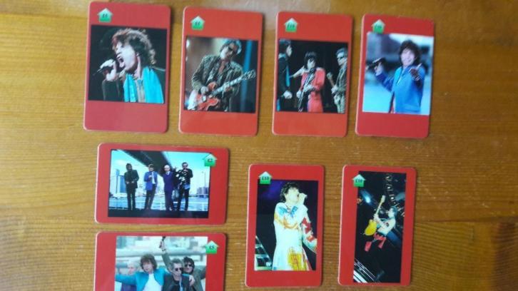 Rolling Stones kaarten.8x verschillende uit Engeland.