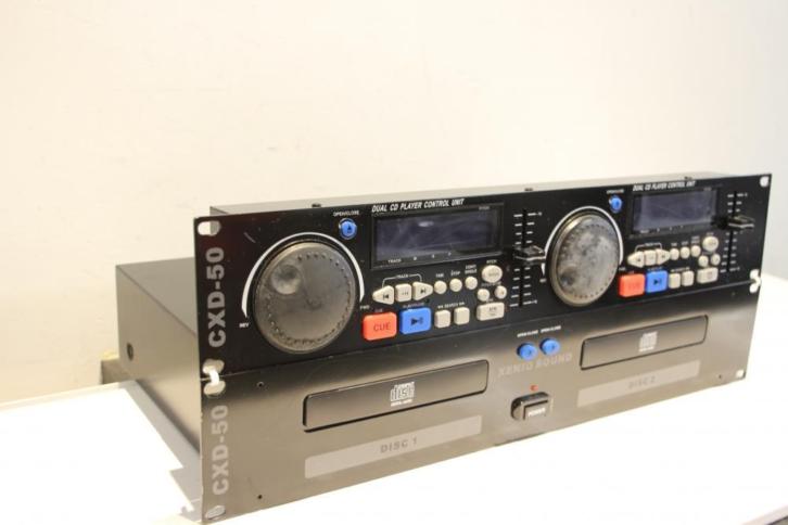 Xenio CXD-50 met Dual CD Player Control Unit voor 19'' rek