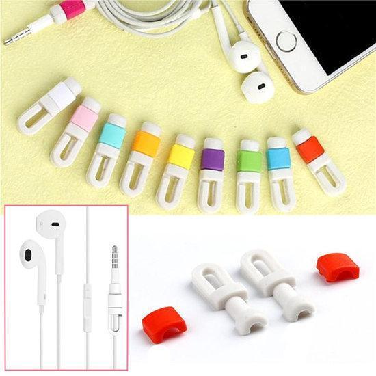 Soft Silicon Charging USB Cable Cord Earphone Holder Wind...