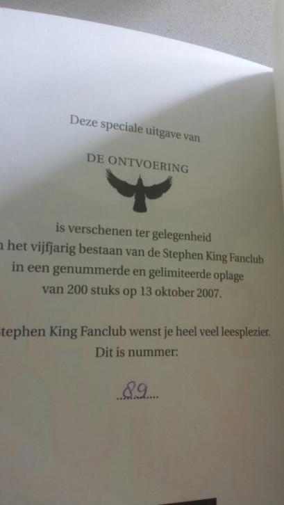 Stephen King GELIMITEERDE UITGAVE