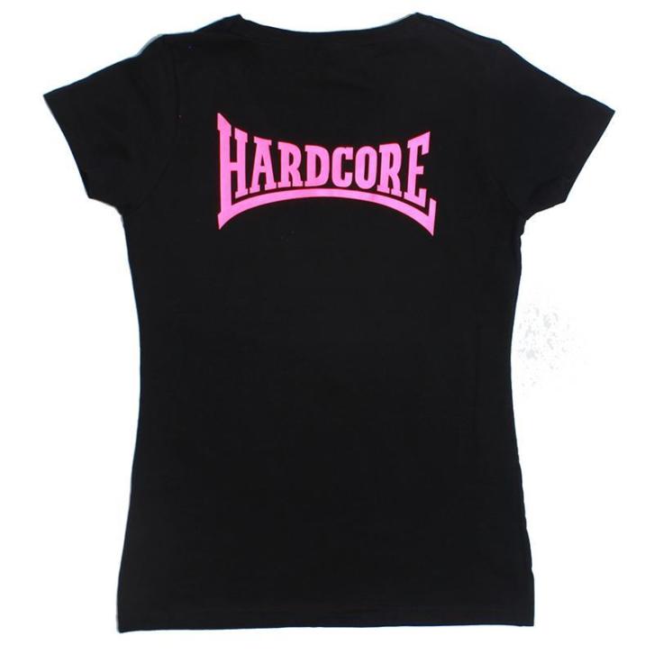 Hardcore Dames Top Roze letters