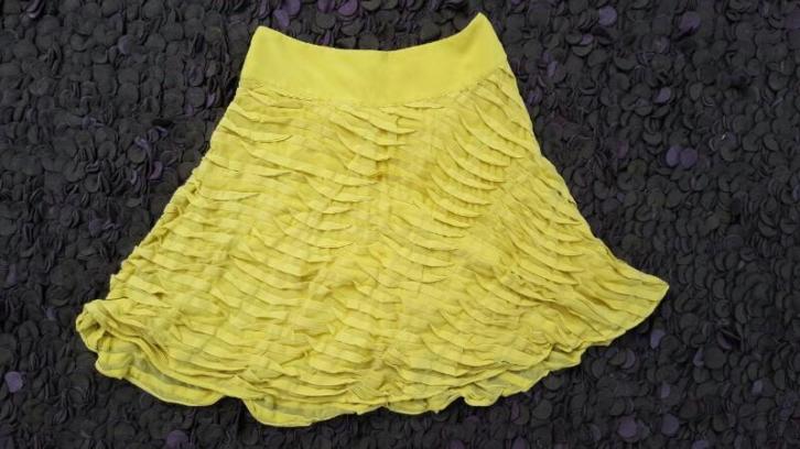 REISS yellow skirt rok rokje geel S 36