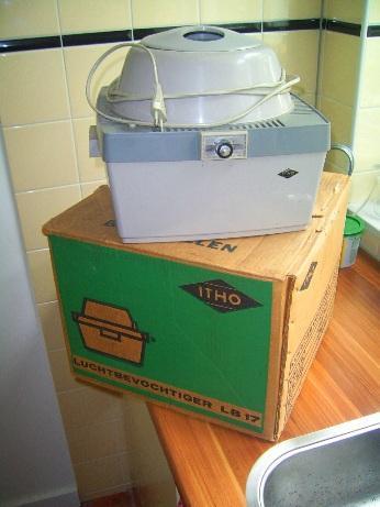 Itho LB 17 luchtbevochtiger retro jaren 70 in originele doos
