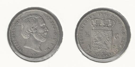 #00799 ½ gulden 1860