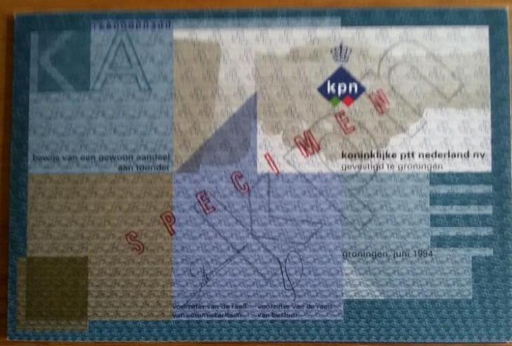 Mapje KPN telefoonkaart & blok van 4 beurspostzegels