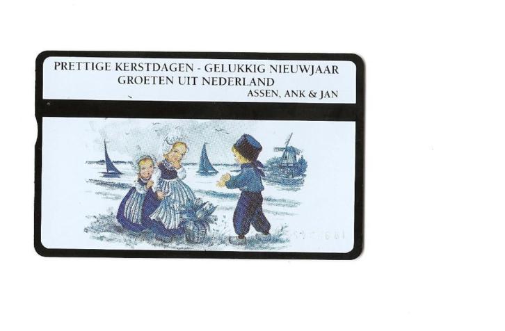 Ongebruikte Nederlandse telefoonkaart 25.