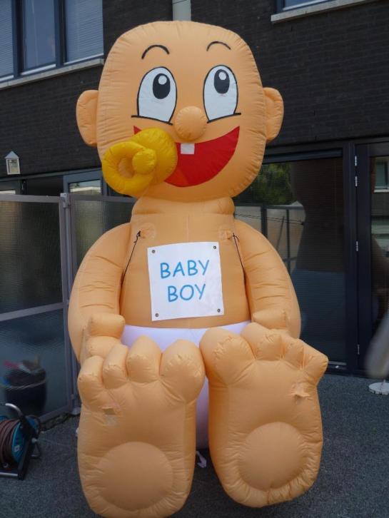Opblaas Baby, Opblaas Ooievaar, Geboortebord, huren in Breda