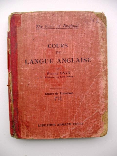 3 oude Franse boekjes: Cours de Anglaise