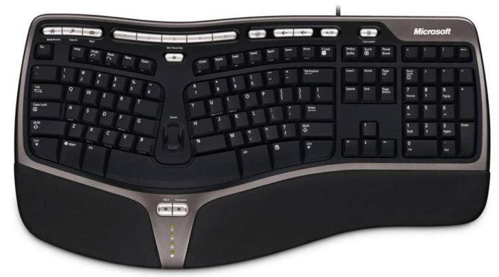 Ergonomisch toetsenbord Microsoft (nieuwprijs: 55 euro!)