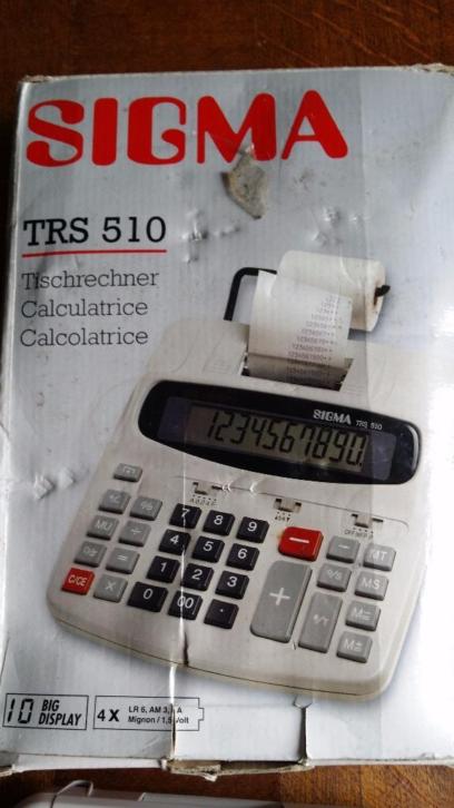 Bureau rekenmachine. Sigma TRS 510