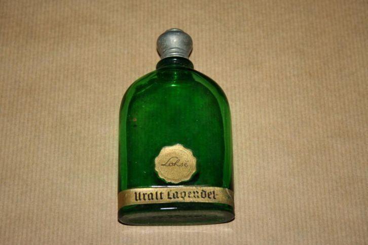 Origineel oud parfumflesje Lohse Uralt Lavendel ca 1920 !!
