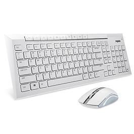 Rapoo toetsenbord/muis combinatie E8200 (wit)
