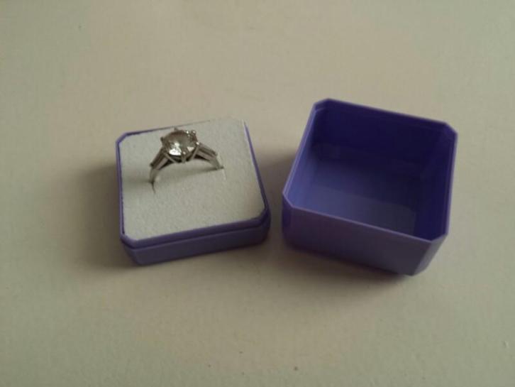 ring zilver edelsteen verloving ring