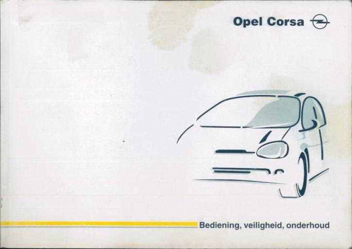 1999 Opel Corsa instructieboekje handleiding Nederlands