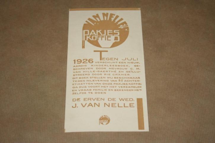 Zeldzame reclamefolder Van Nelle Koffie - 1926 !!