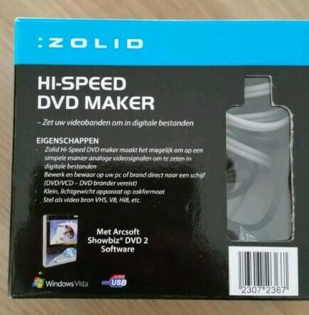 Zolid hi-speed dvd maker. Zet video om naar digitaal. Nieuw!