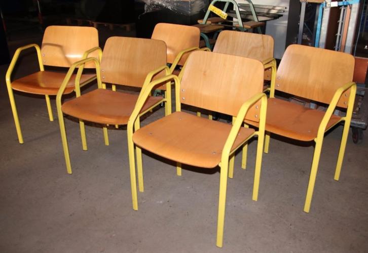 6 Houten design stoelen Exsta S021 stoel