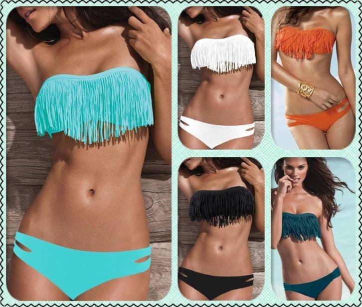 Hippe fringe bikini's te koop!