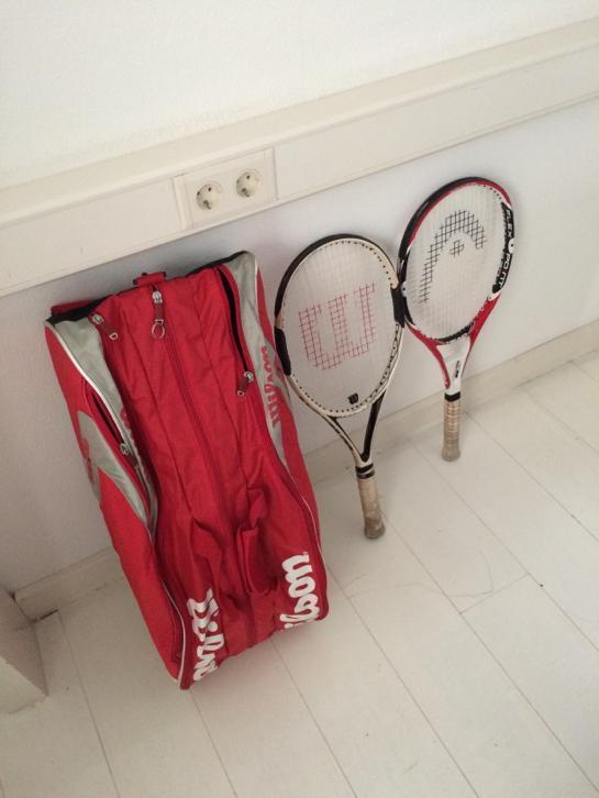 Wilson tennis tas en rackets
