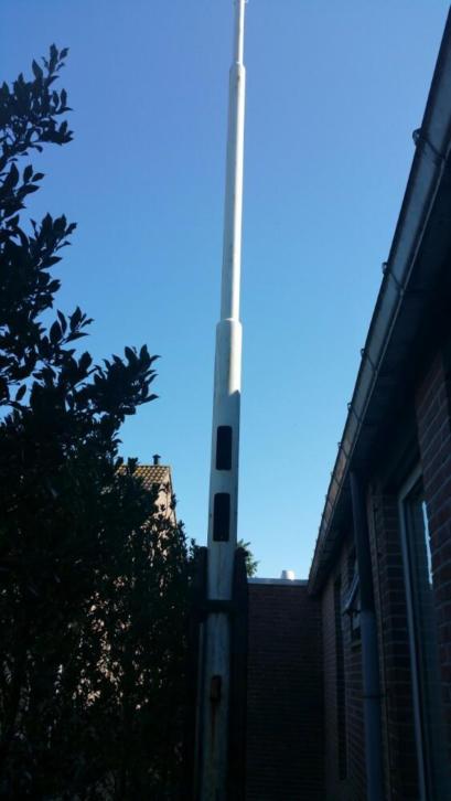 Mast tbv antenne op zware voet, circa 25 meter