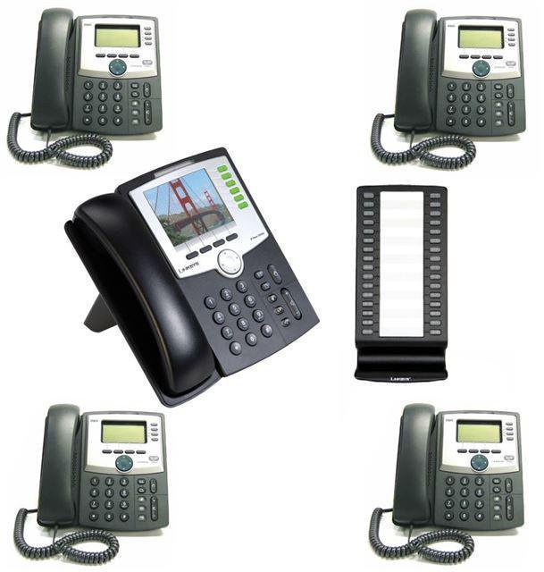 VOIP Telefoons Polycom. 2x 501 en 2x 301 Nu € 199,- (E-6941)