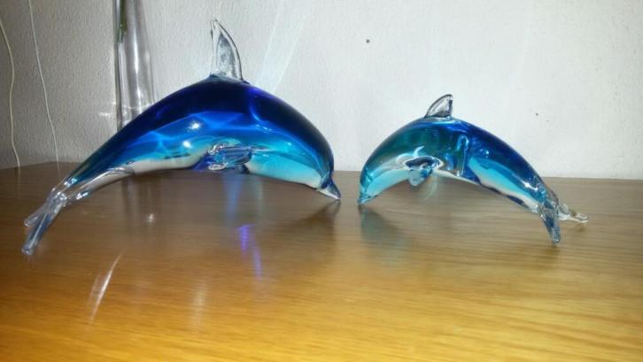 Dofijnen set van glas