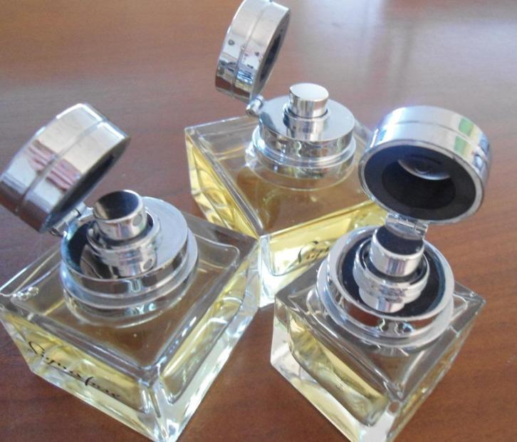 Set oude maar zeer mooie flesjes Parfum St. Dupont Signature