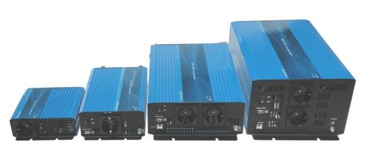 Omvormer / Inverter 12 of 24V - 230V - 1000/1200 W - 2000 W