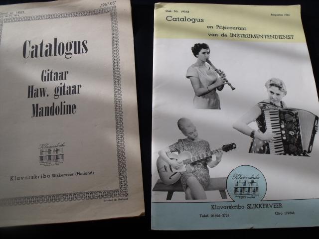 Klavarskribo Catalogus /prijscourant van 1962 instr,dienst