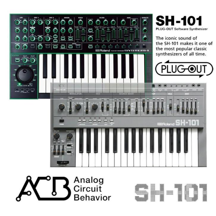 Roland Aira System 1 met sh 101 plug out.