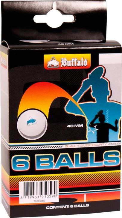 Buffalo 6 Balls tafeltennisballen (Gratis verzending)