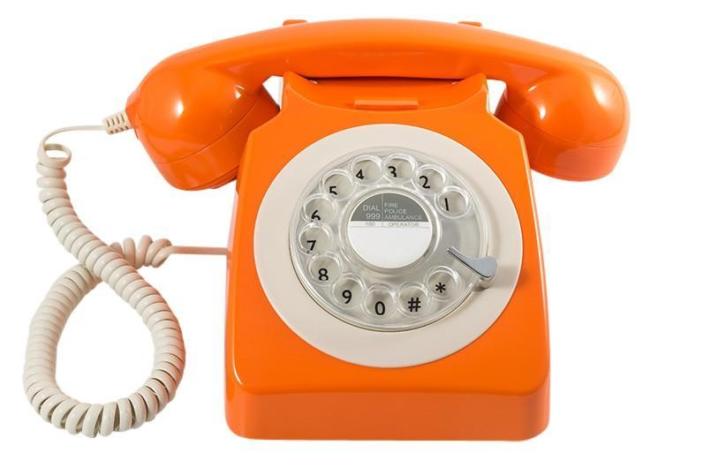 retro-telefoon GPO 746 oranje
