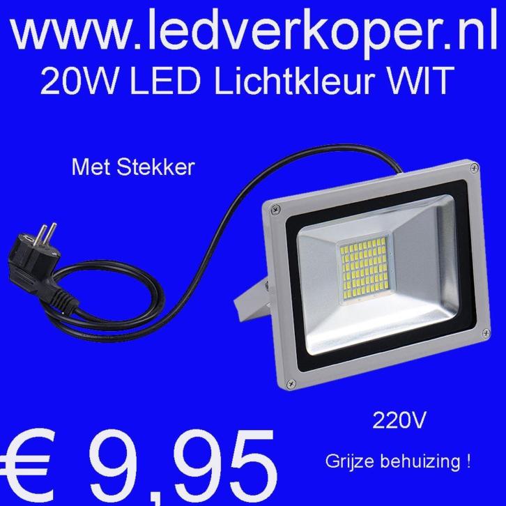LED 20W lamp licht met stekker € 9,95 Voorraad