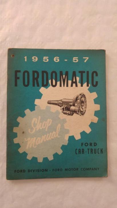 Werkplaatshandboek voor Fordomatic automatische transmissie