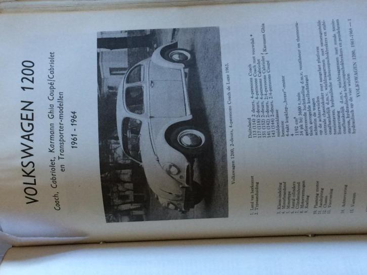 piet olyslager Volkswagen 1954-1959,1200,1300,1500,1300-1500