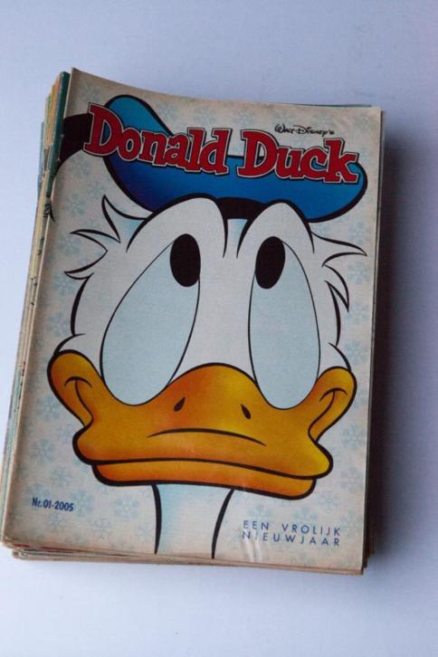 Verschillende jaargangen Donald Duck tijdschriften