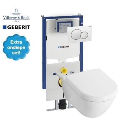 Villeroy & Boch Subway 2,0 Compact toiletset met Geberi #607