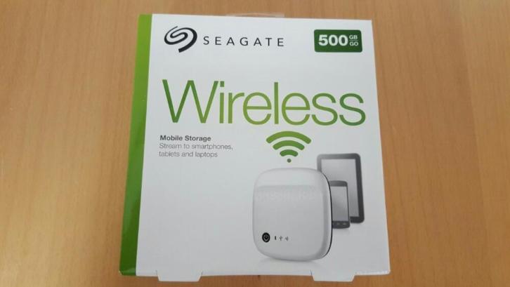 Seagate Wireless externe harde schijf 500gb wit (nieuw)