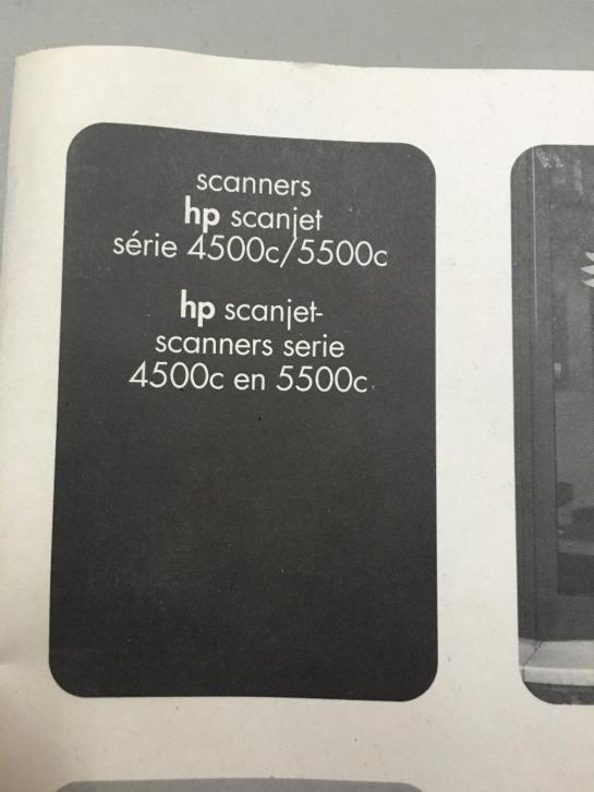 Scanner HP Scanjet 4500c/5500c