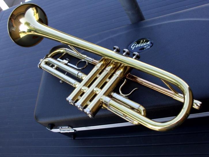 Prachtige Bb trompet Goldenton Goudlak Nieuw