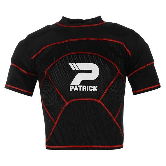 Patrick Shoulder Pads Heren Zwart/Rood S M L XL