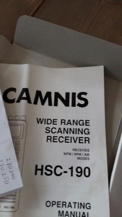 Camnis HSC -190 breedband ontvanger
