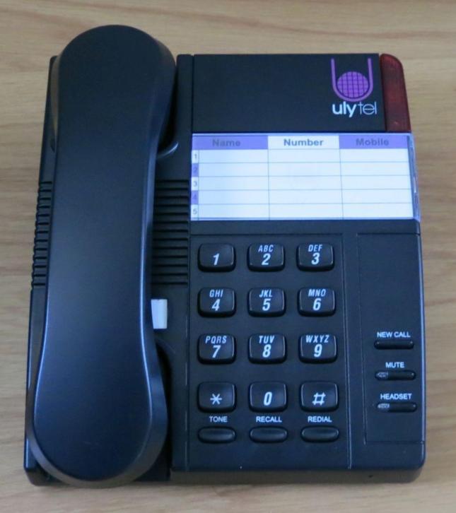 Nieuwe vaste telefoon Ulytel 1 mk2 zwart