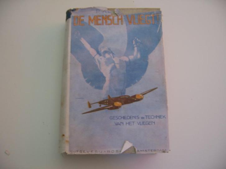 oud boek luchtvaart: De Mensch Vliegt, Dr. P. Karlson, 1943