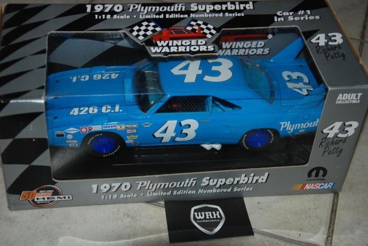 Plymuth Superbird #43 Richard Petty ERTL in doos WRH