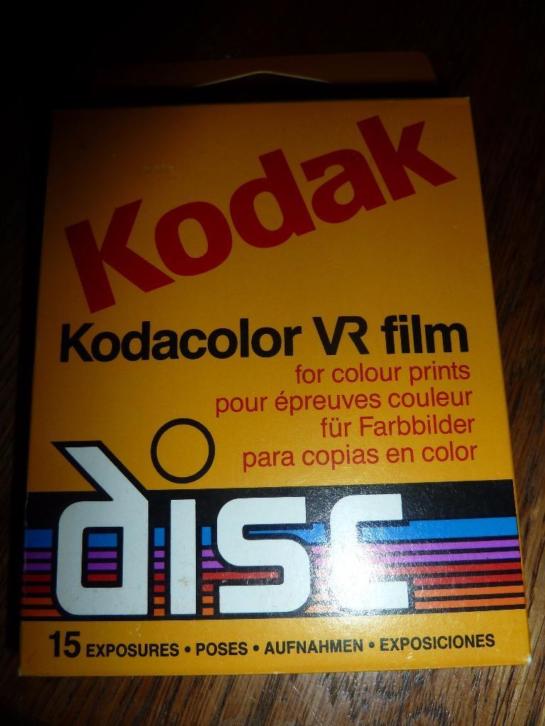 onbelichte foto Kodacolor VR disc Film verlopen 1991 15 exp