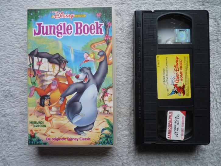 4x Disney tekenfilms, originele VHS-banden! Nieuw!