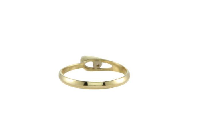 Gouden ring met zirkonia 14 krt