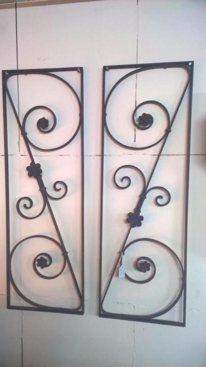Set van 2 identieke Franse deur roosters/ hekken